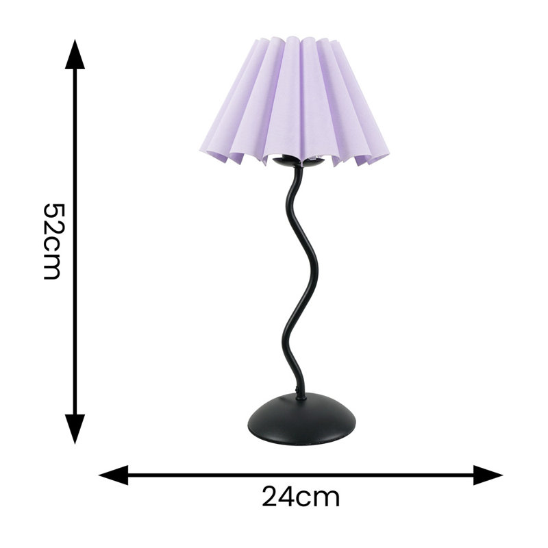Rushon Metal Table Lamp, Yes, Lilac
