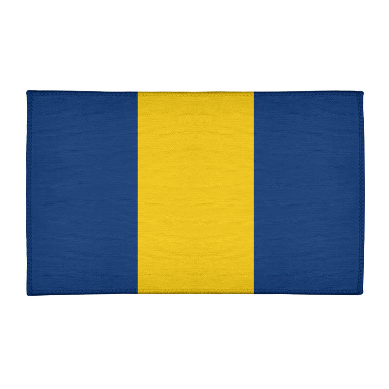 Tapis en poly à rayures de football the the cornes retour, Rectangle 3 pi x 5 pi