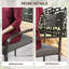 Chaises de salle à manger d'extérieur 2 pièces avec structure en aluminium, coussin moelleux