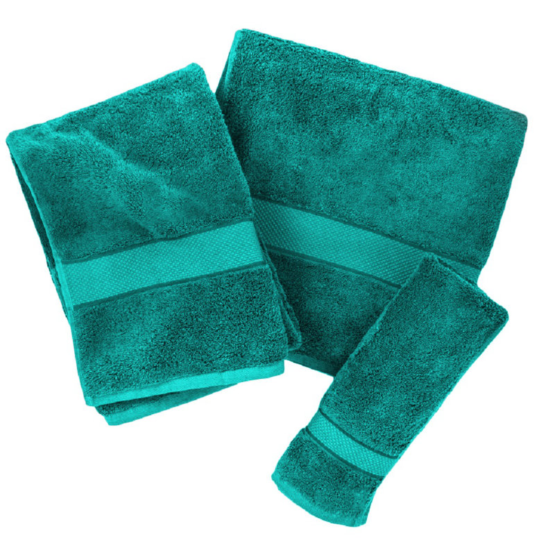Yogik Premium Luxury  6 Piece 100% Cotton Towel Set 600GSM , Blue