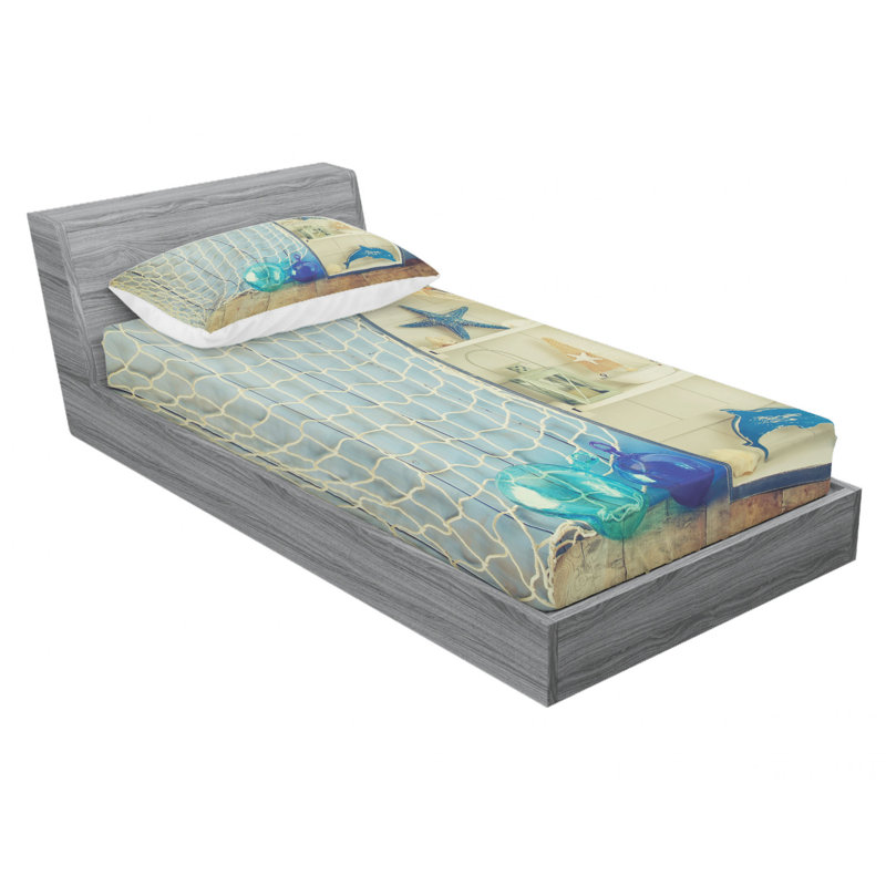 Microfiber Sheet Set, Twin Sheet Set with Fitted Sheet