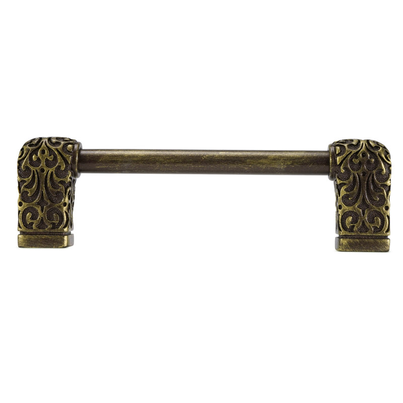 Via Veneto 6" c.c. pull; Soft, 4", Antique Brass