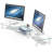 Dual Monitor Stand -Adjustable Length And Angle Dual Monitor Riser, Desktop Organizer