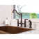 Courant Bridge Double Handle Kitchen Faucet with Side Spray