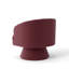 Fauteuil demi-tonneau pivotant en velours Murrow-1657574651