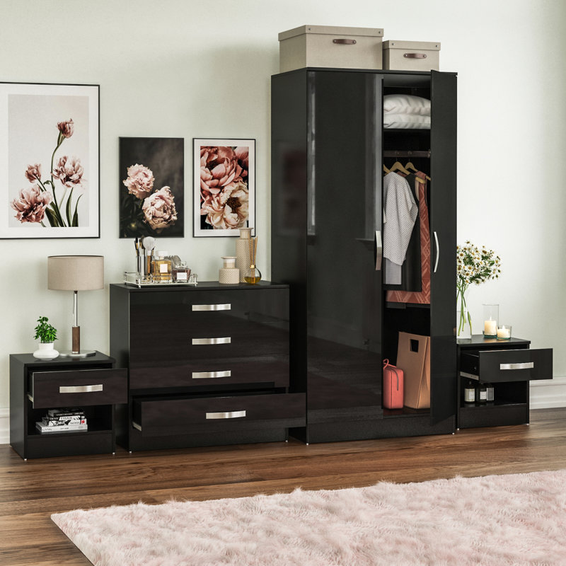 Arkadij Piece Bedroom Set, Black