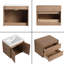  Ensemble de meuble-lavabo mural simple 48 po avec plateau en résine Vowar