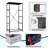 4 Drawer Dresser for Bedroom, Narrow Chest of Drawers, Wooden Top and Study Iron Frame 18"x37.5"-(WxH)