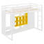 Lit mezzanine en bois avec garde-robe, tablettes et armoire-47779894-47779890