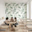 Papier peint abstrait ondulé Shades Of Green