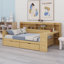 Lit de jour en bois avec tablettes de rangement, deux tiroirs de rangement et bureau d'étude-826812408-1048265829