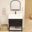 Finition du meuble-lavabo sur pied simple 30 po Jessica / Base: Chêne teck-72495682