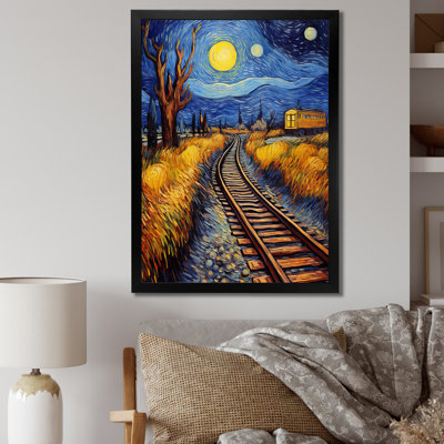 Train Rails par Vincent - art mural moderne, salon