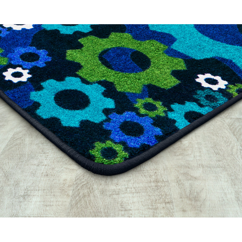 Tapis Shifting Gears par Joy Carpets, Rectangle 3 pi 10 po x 5 pi 4 po