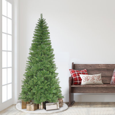 Unlit Slim Artificial Christmas Tree