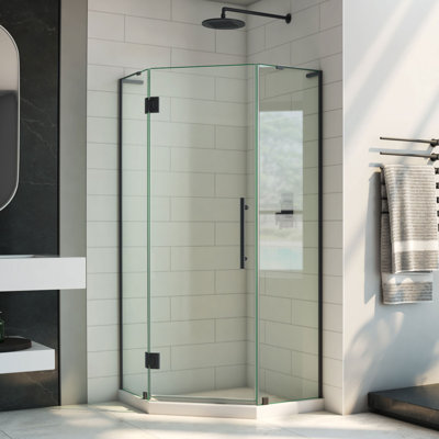 DreamLine Prism Plus 36'' D x 36'' W x 72'' H Frameless Hinged Shower Enclosure