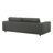 Cramer 93" Modern Leather Sofa In Anthracite Gray Or Ochre With Track Arms-1100124042