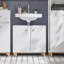 Meservey 60cm Single Bathroom Vanity Base Only in White