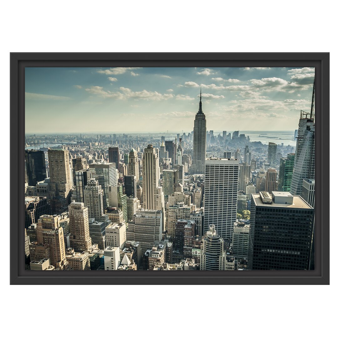 Gerahmtes Wandbild New York bei Tag