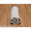 Tapis oriental rond texturé en polyester tissé à la main 8 pi x 8 pi Striee