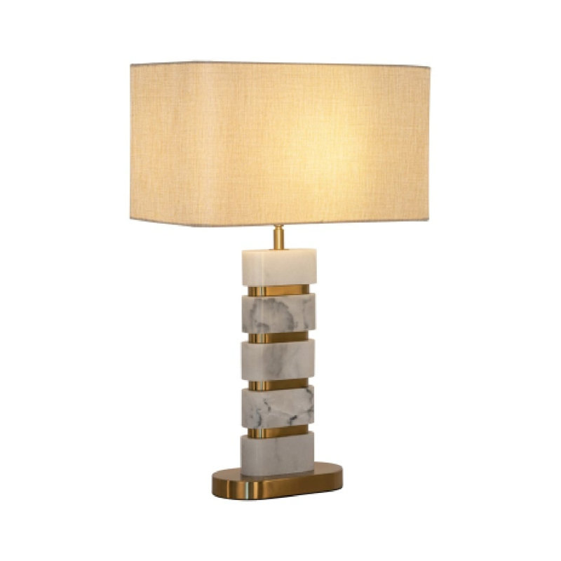 Lampe de table Lampe de table, Blanc / Doré