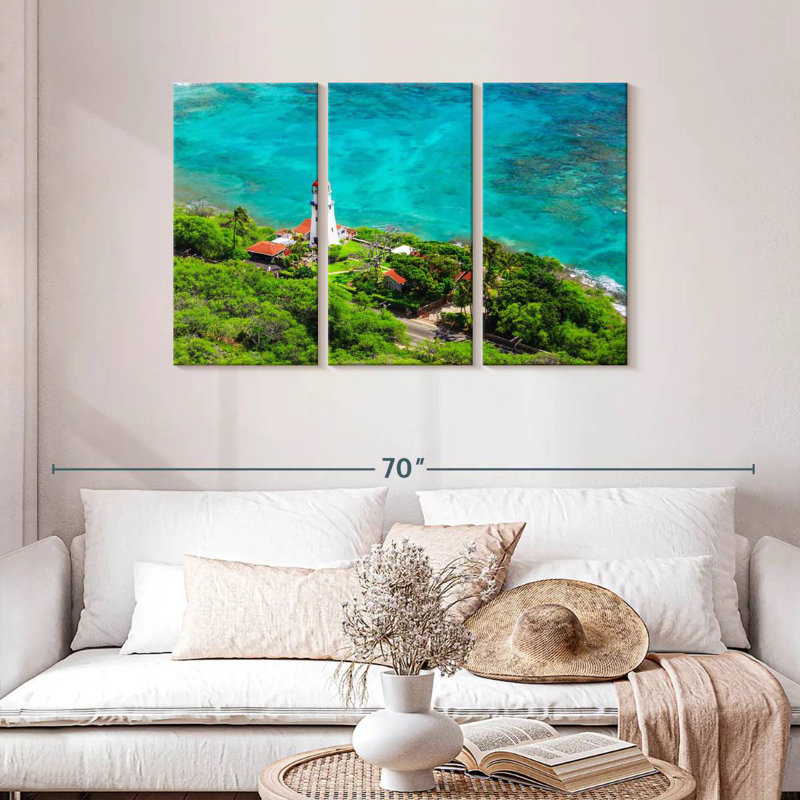 Phare de Diamond Head, H 28 po x l 45 po