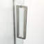 Enceinte de porte de douche en nickel brossé, 34 1/8 po x 72 po, semi-anglaise - look de salle de bain sophistiqué