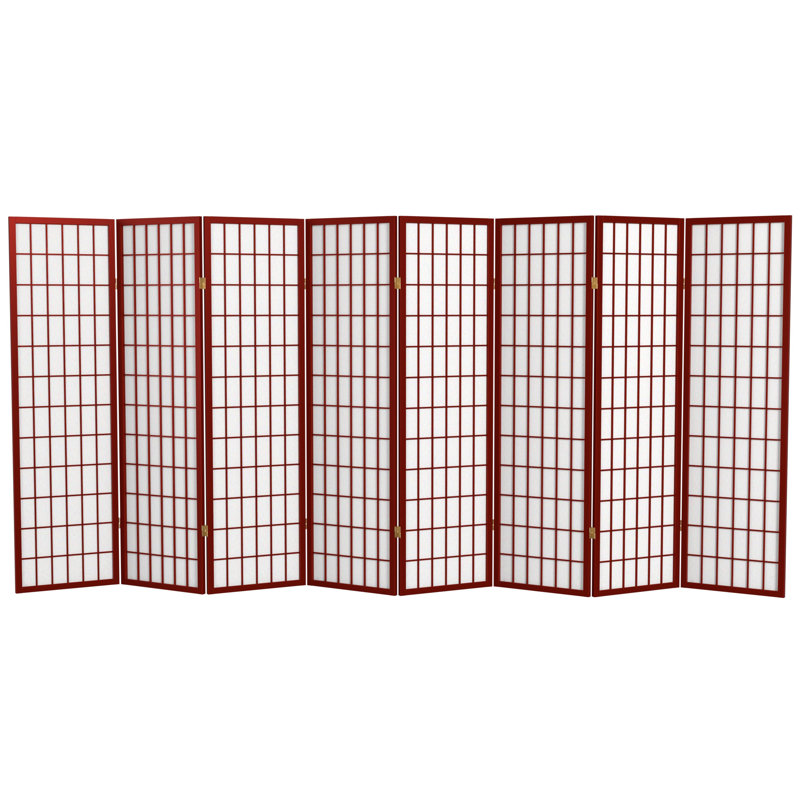 Paravent haut pliable 58,75 "Alex, Palissandre, 8 panneaux