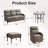 Alakai 6-Piece Outdoor Courtyard Wicker Family Conversation Set With Swivel Chairs And Coffee Table-931248715