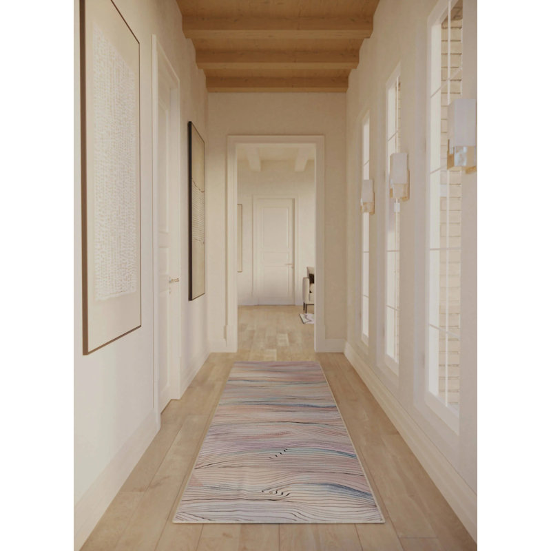 Tapis de couloir Amias, Tapis de couloir 2 pi 9 po x 12 pi
