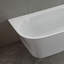 Baignoire autoportante en acrylique de 67 pouces en blanc brillant