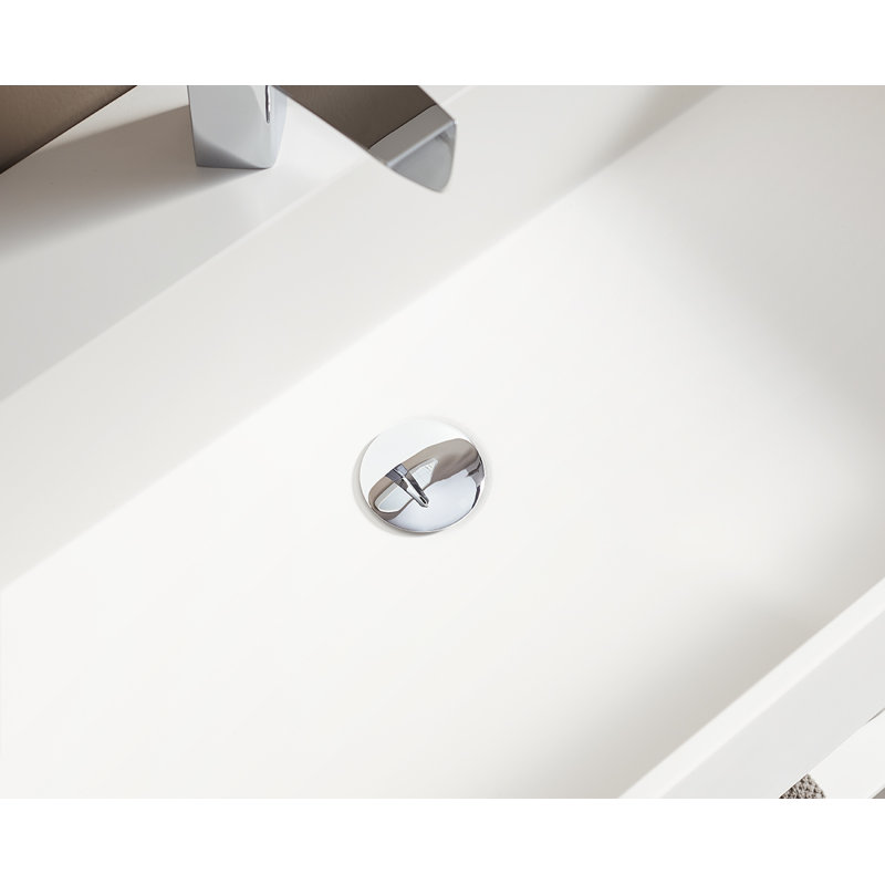 Meuble-lavabo mural 32 po avec espace de rangement, Blanc