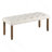 6PCS Farmhouse Dining Set, 72-Inch Wooden Rectangular Table With 4 Upholstered Chairs & Bench-2051542088