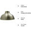 Trabelsi 17cm H Metal Dome Lamp Shade-454579351