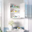 Armoire verrouillable en acier à 3 niveaux 16 po x 21 po, blanc, pour la salle de bain et le mur de la cuisine, économisez de l'espace efficacement 16 po x 21 po et l'armoire, acier, rangez vos articles commodément