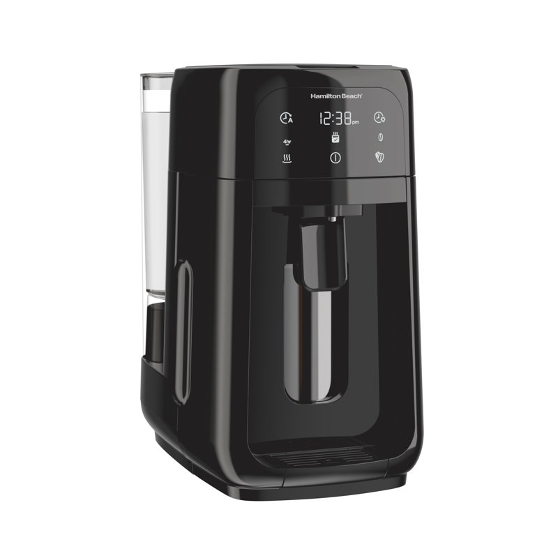 Hamilton Beach One Press Dispensing Coffee Maker, 12 Cups, Black 