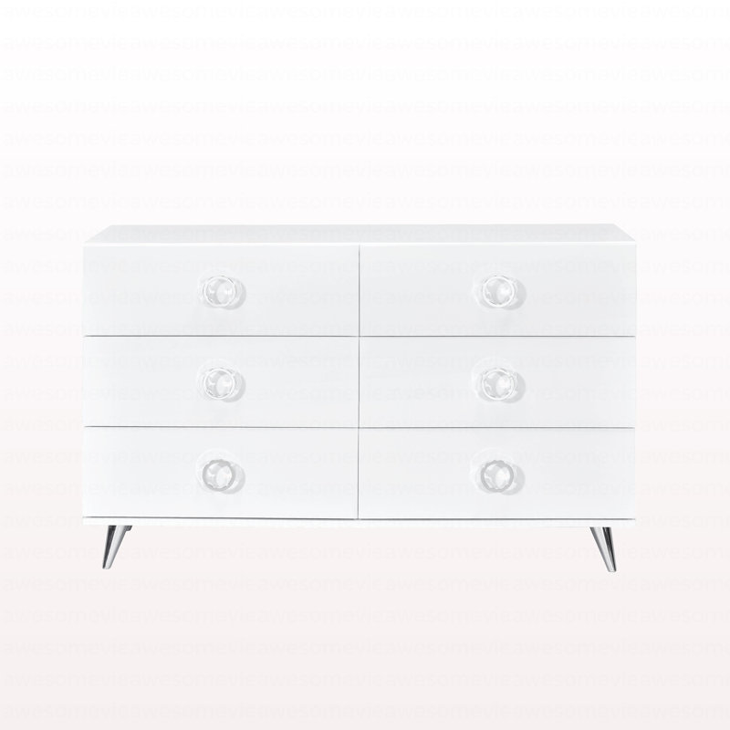 Commode moderne à finition blanche