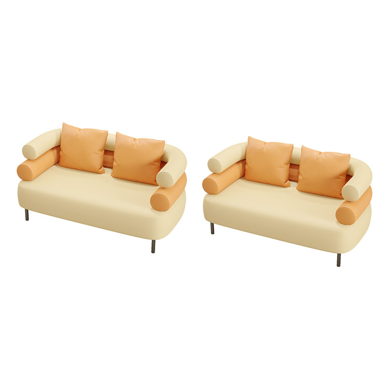 Banc rembourré en similicuir Simple
