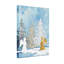 Animaux, anges d'hiver, arbres enneigés, ciel bleu-1976250122
