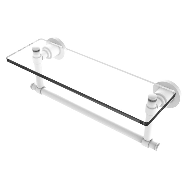 Tablette murale Arviso, H 8 po x l 16 po, Blanc mat