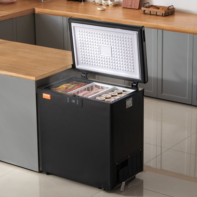 3.9 Cubic Feet Freezer with Adjustable Temperature Controls, Black