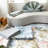Jasmine Modern Plant Leaf Design Washable and Foldable Area Rugs Yellow Blue Ivory for Living Room Bedroom-82204342