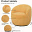 Fauteuil pivotant 360, jaune, luxe - Revêtement de style maison contemporain-1951466721