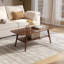 NRLBSC Solid Wood Four Leg Coffee Table with Storage-123379546-123379548