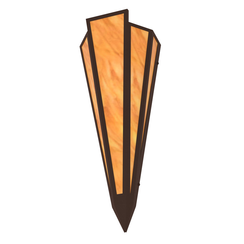 8.5" Wide Brum Wall Sconce, Idalight, Provostone, Sepia Brown