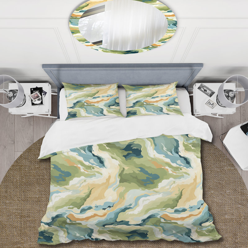 Ensemble de housse de couette Oasis Camouflage Mirage, Housse de couette pour très grand lit et 2 très