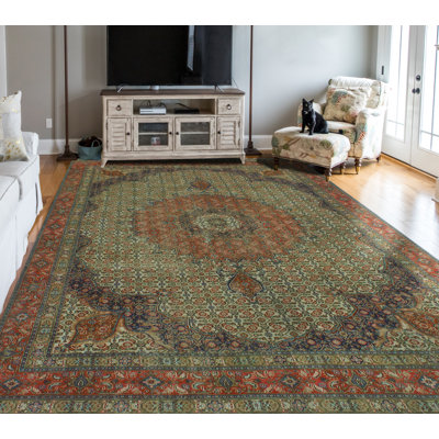 Breilynn One-of-a-Kind 8'0" X 12'0" 1980s Wool Area Rug