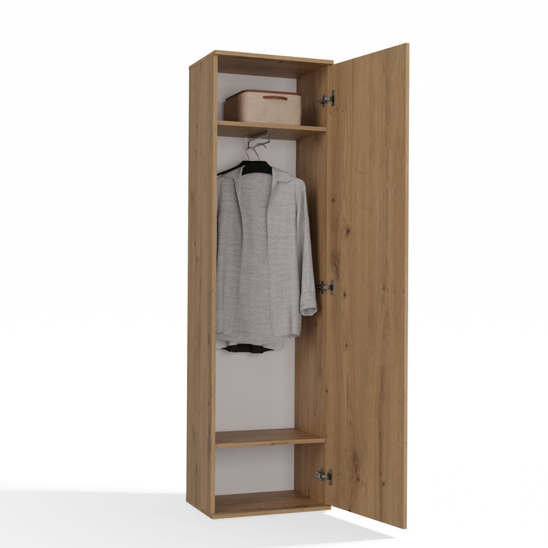 Hyland 1 Door Laminate Wardrobe, Artisan Oak