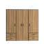 Laur 4 Door Manufactured Wood Wardrobe