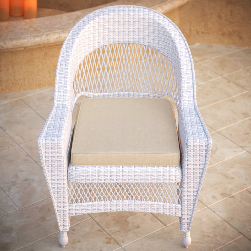 Amala Sunbrella® Outdoor Dining Seat Cushion, Canvas Canvas Sunbrella® Canvas
